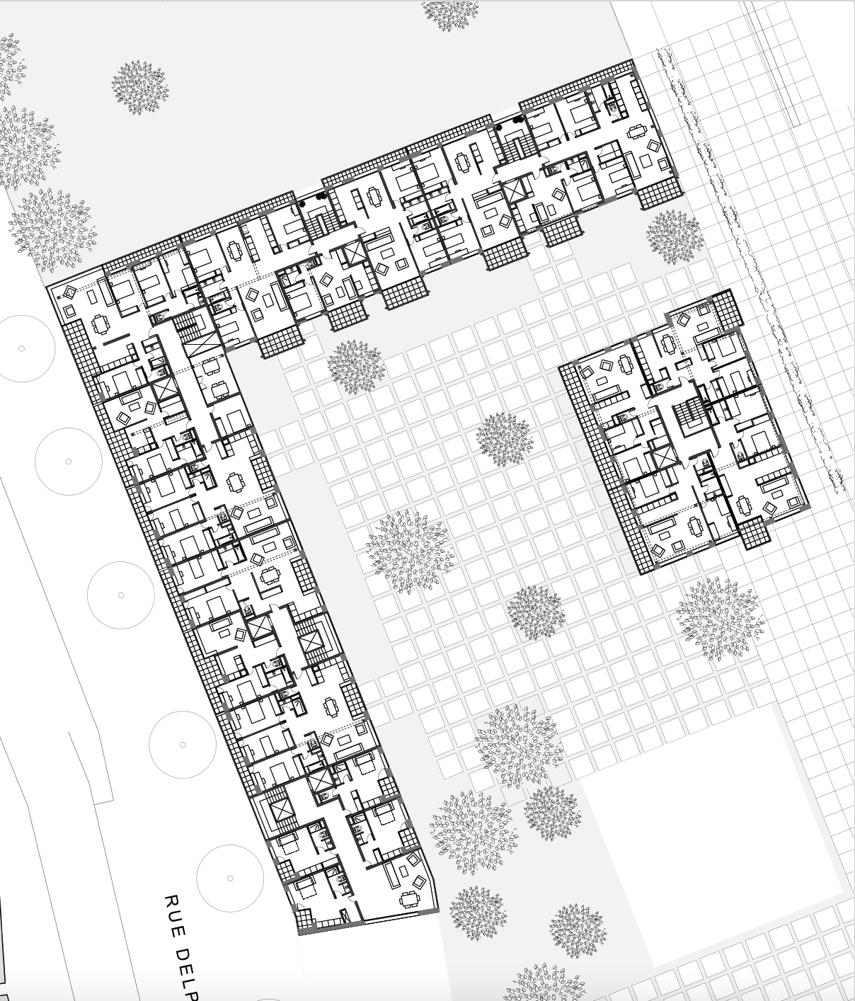plan d'étage courant