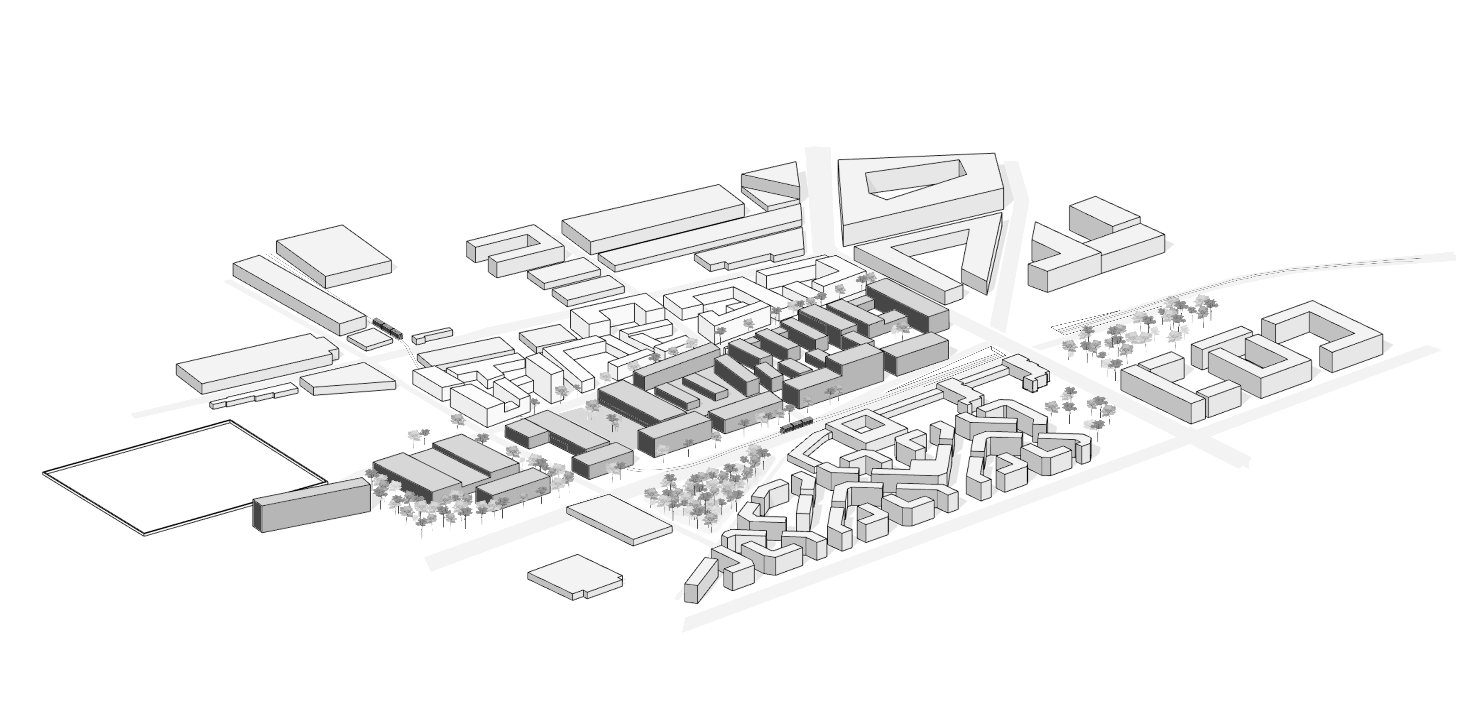 axonométrie du projet